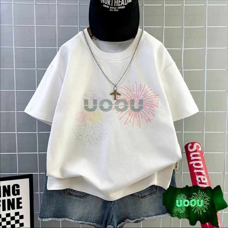 Cute Printed Short Sleeve T-Shirt for Boys