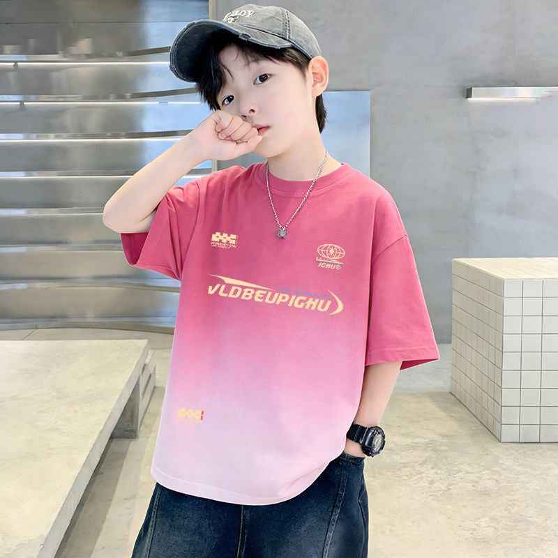 Boy's  Tie-Dye Heavyweight Short Sleeve T-Shirt