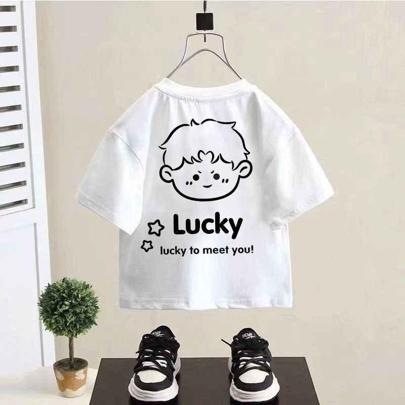Cute Cartoon Short Sleeve T-Shirt for Boys