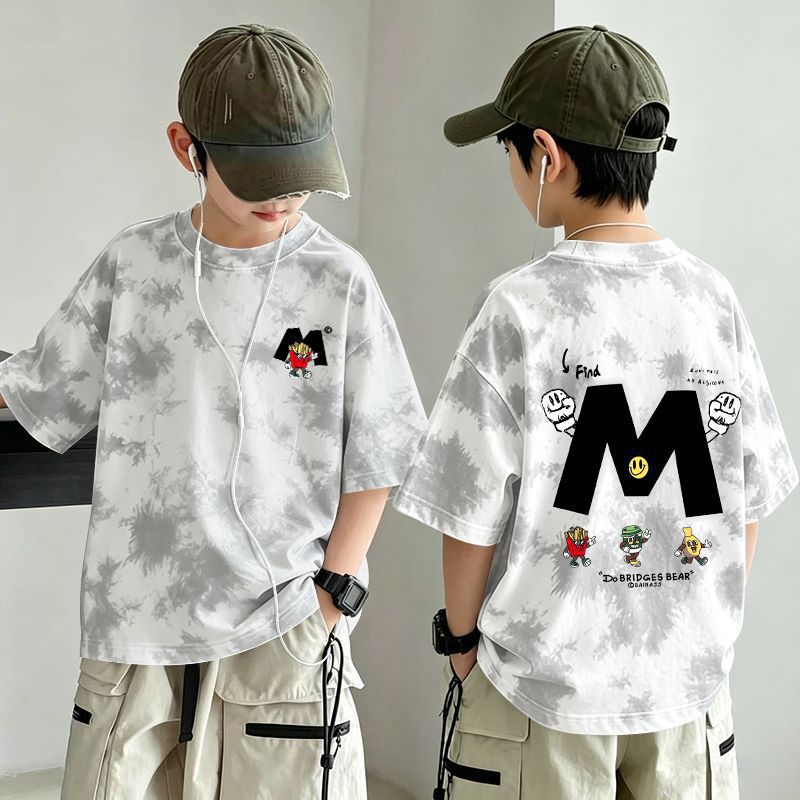 Boy's Gradient  T-Shirt Soft and Stylish Top for Kids