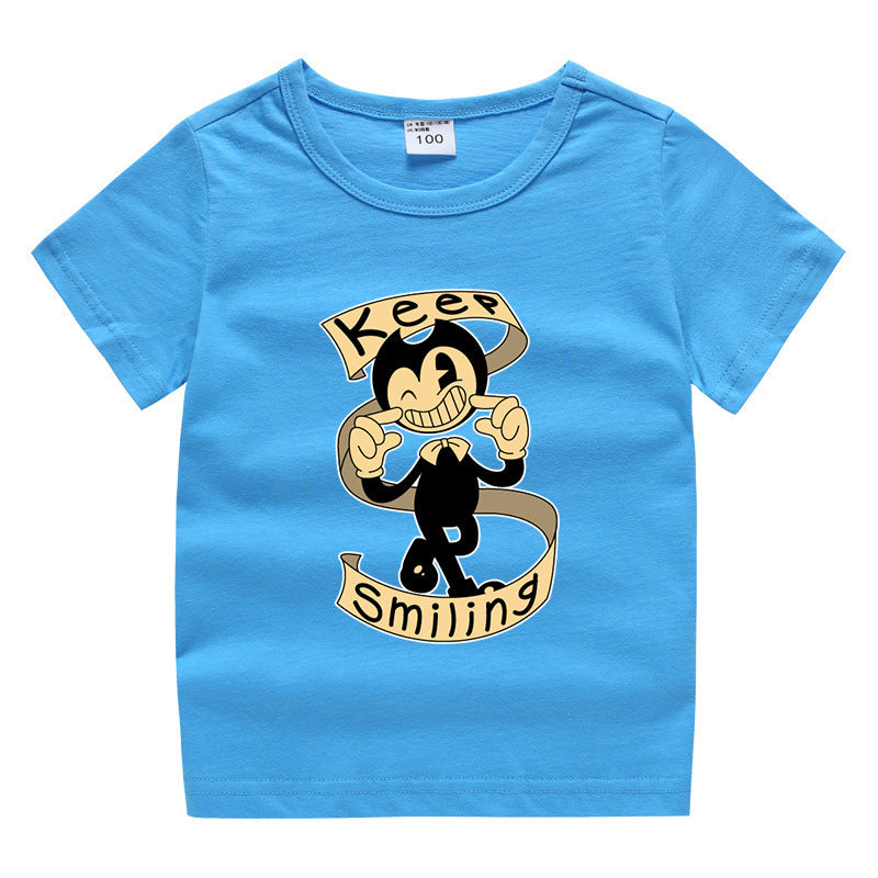 Children's summer short sleeved T-shirt