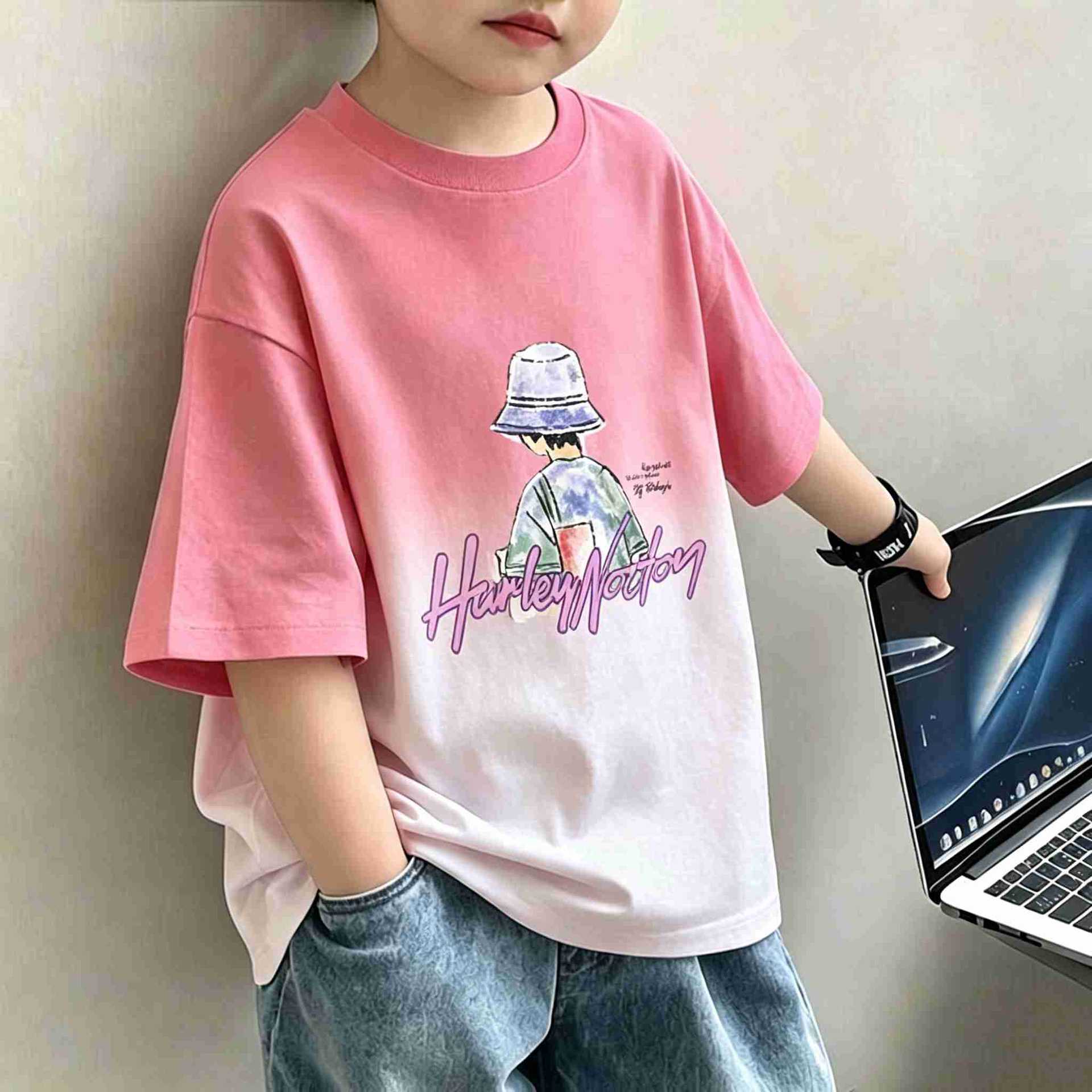 Boys' Short Sleeve T-Shirt, Trendy and Cool Casual Top for Kids