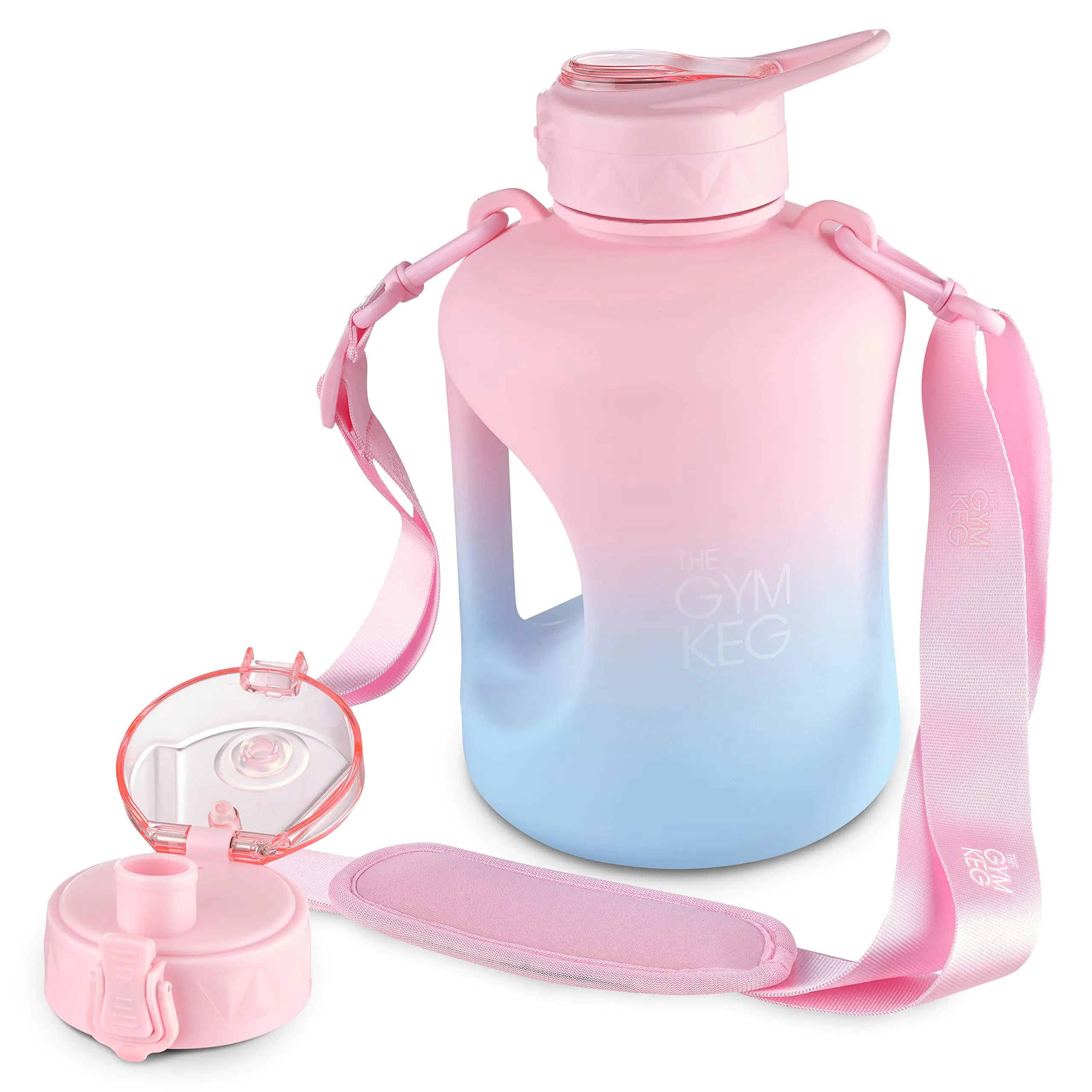 THE GYM KEG Half Gallon Water Bottle (74oz) | Gym Bottle