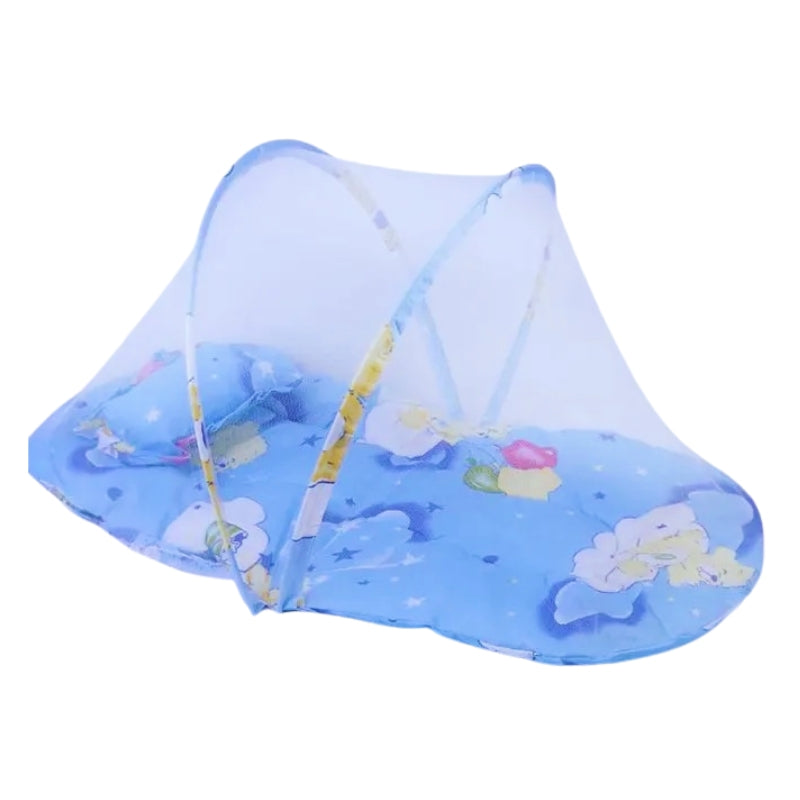 Tragbares faltbares Baby-Kinderbett mit Punkt-Reißverschluss, Moskitonetz