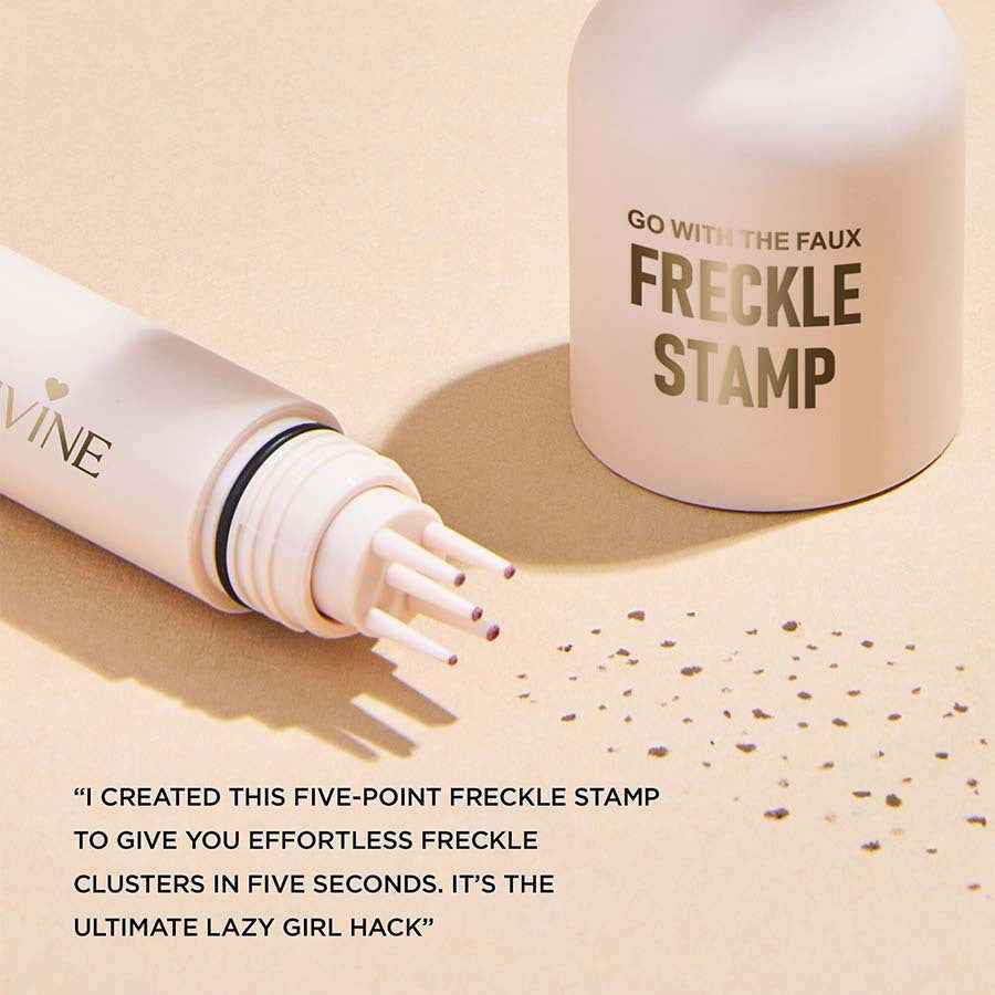 Cross-border Makeup Page Vine Simulated Double-ended Stamp Freckle Pen, Long-lasting Beauty Spot Concealer Pen