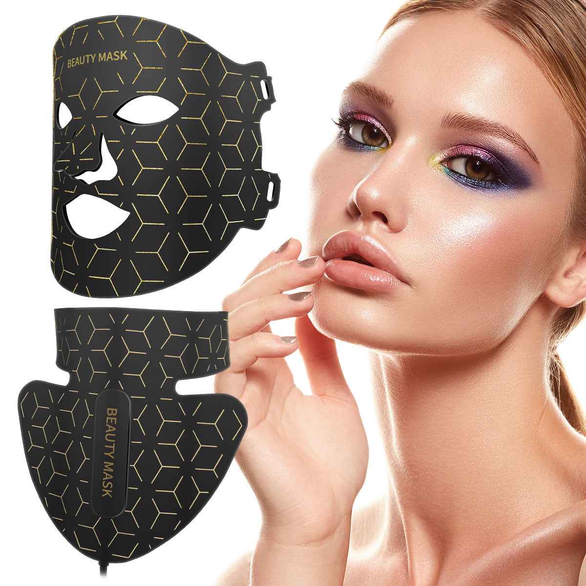 3D stereoscopic beauty mask and face mask device