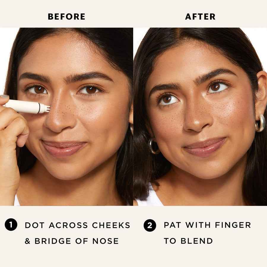 Cross-border Makeup Page Vine Simulated Double-ended Stamp Freckle Pen, Long-lasting Beauty Spot Concealer Pen