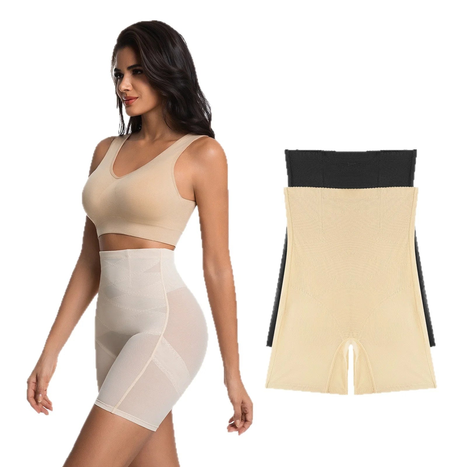 SculptMesh High-Waisted Mid Tight Short