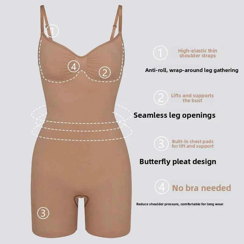 Body moldeador de una pieza sin costuras para levantamiento de brazos, Control del Abdomen, ropa interior de cuerpo completo, tela de nailon, adecuado para verano, Otoño e Invierno