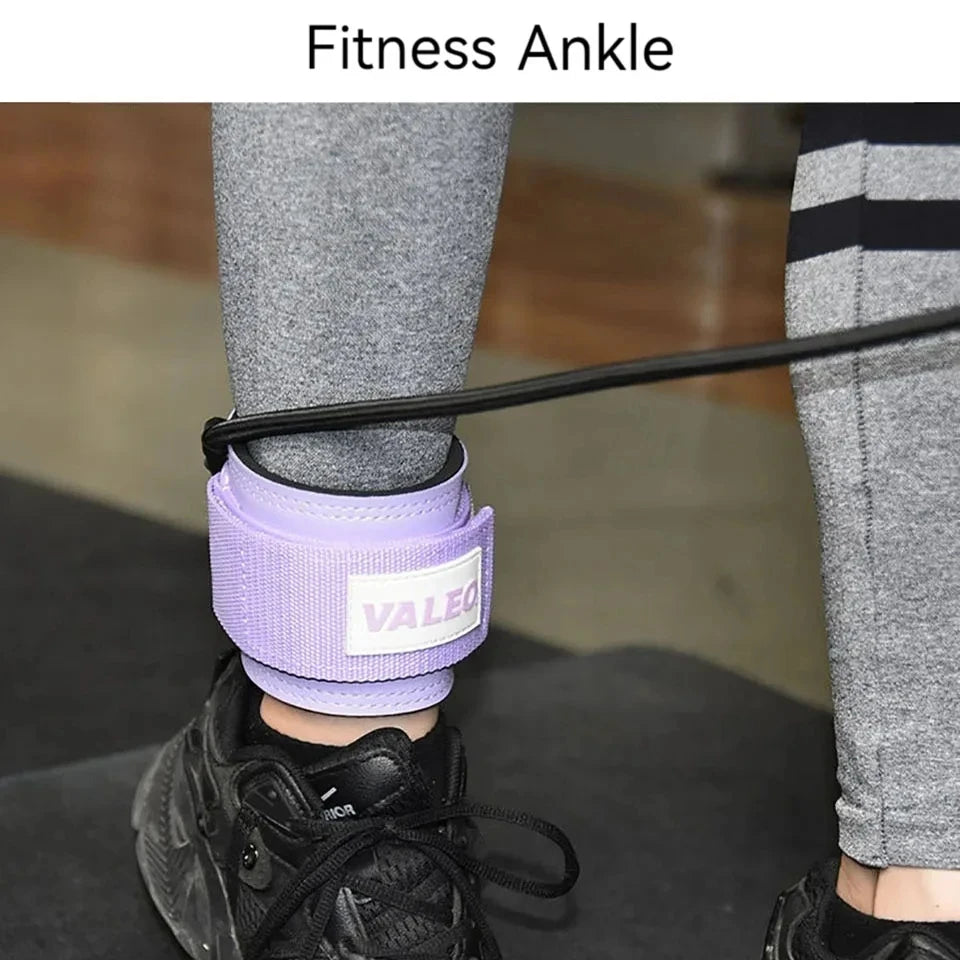 Herramientas para ejercicio de Yoga, hebillas de tobillo para Fitness, bandas elásticas para piernas, bandas de resistencia, entrenador de piernas y cadera, funda de soporte ajustable para pies