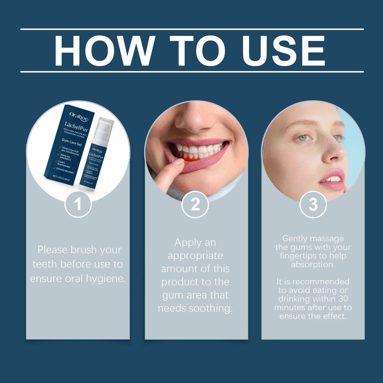 Gel de reparación rápida de encías, alivia eficazmente la alergia dental, caries, limpieza dental, pasta de dientes, alivia el suero de daños en los dientes