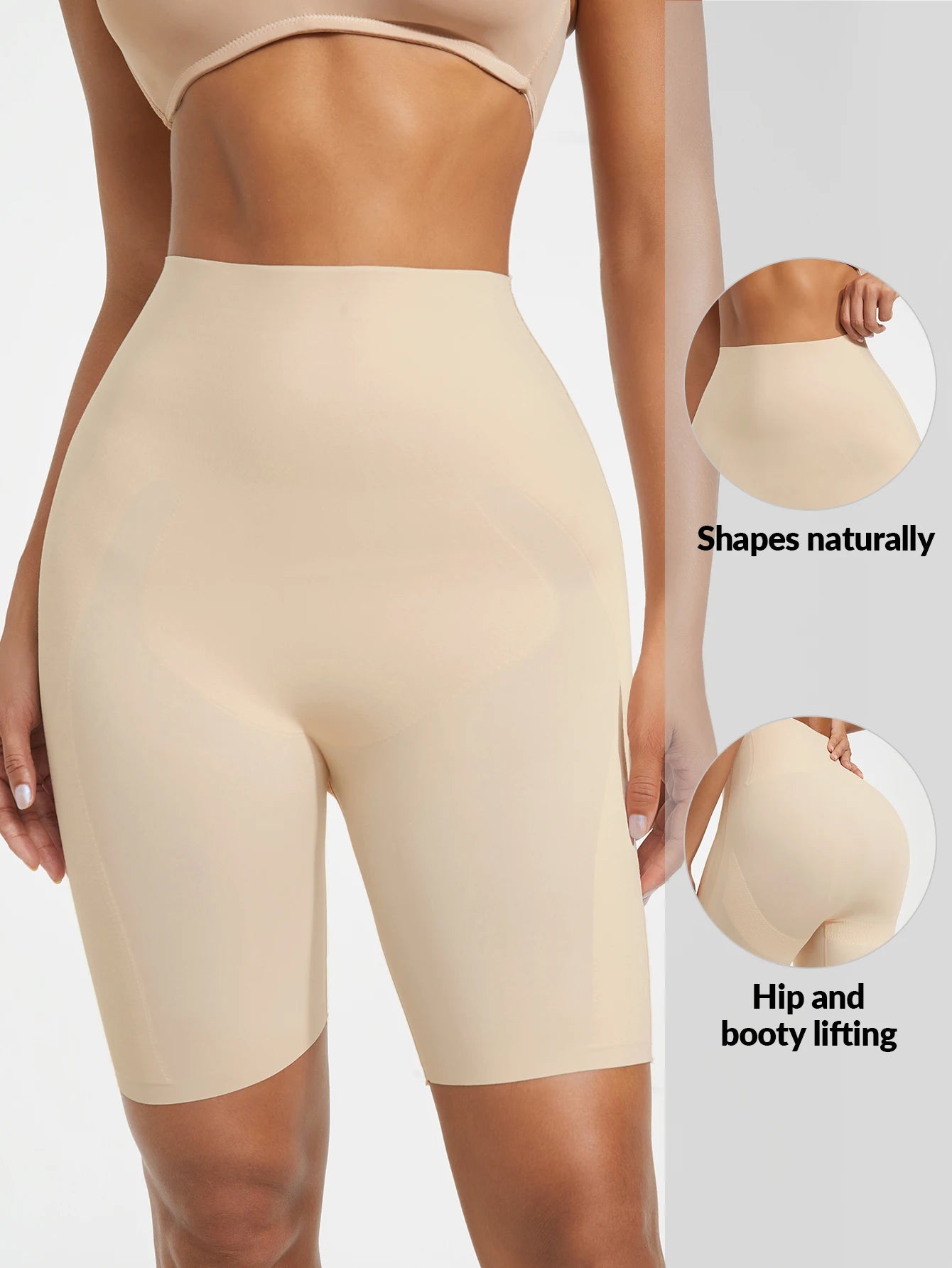 Pantalones moldeadores para mujer con vientre ceñido, cómodos, sin costuras, levantamiento de caderas y puños de piernas, pantalones moldeadores transpirables