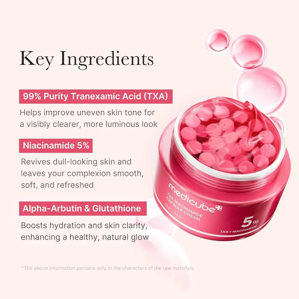 Medicube TXA Niacinamide Capsule Cream – Anti-Manchas & Luminosidad | 55g