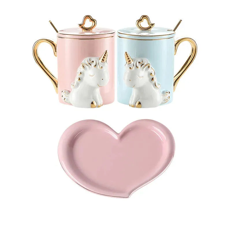 A Pair Of Suit Couple's Mugs - Bellarte Enchanté A Pair Of Suit Couple's Mugs