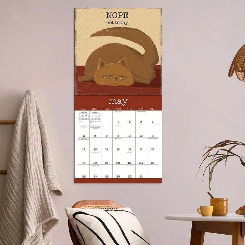 A Year Of Snarky Cats 2024 Wall Calendar - Bellarte Enchanté A Year Of Snarky Cats 2024 Wall Calendar