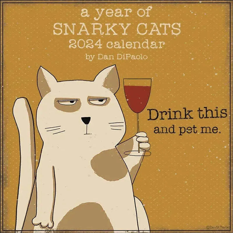 A Year Of Snarky Cats 2024 Wall Calendar - Bellarte Enchanté A Year Of Snarky Cats 2024 Wall Calendar