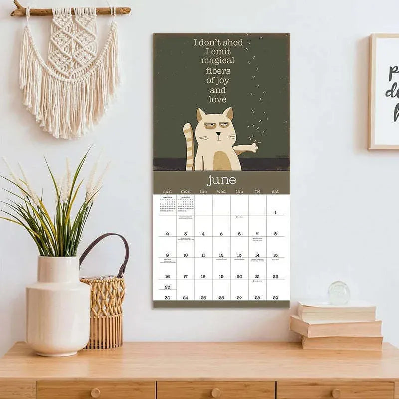 A Year Of Snarky Cats 2024 Wall Calendar - Bellarte Enchanté A Year Of Snarky Cats 2024 Wall Calendar