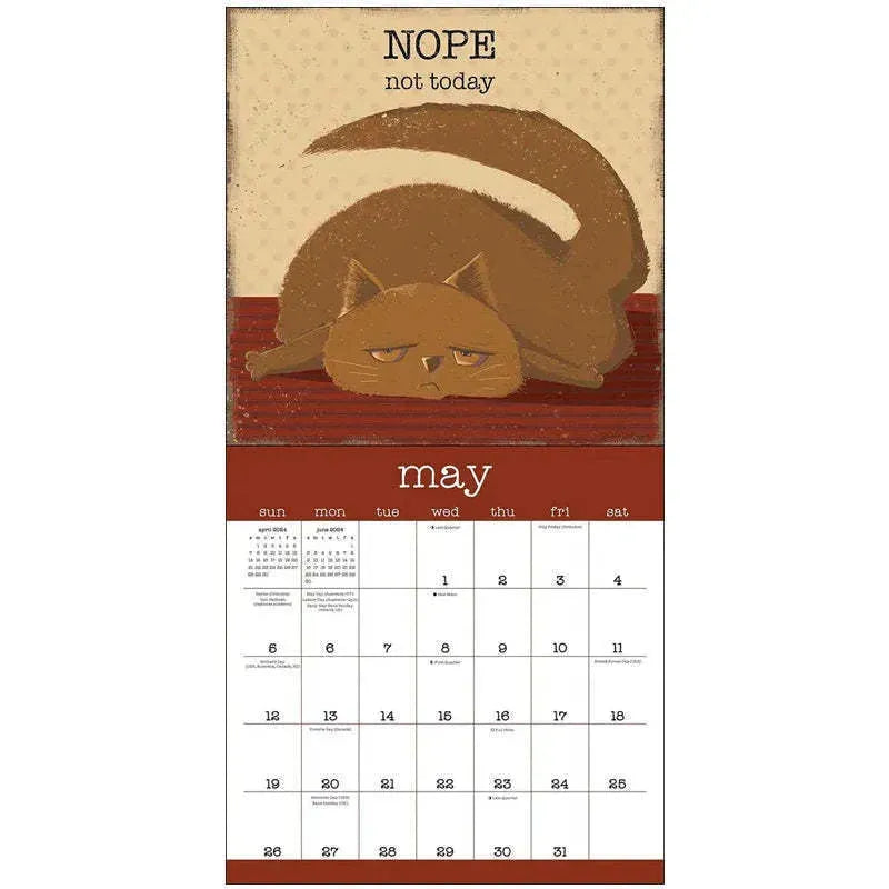 A Year Of Snarky Cats 2024 Wall Calendar - Bellarte Enchanté A Year Of Snarky Cats 2024 Wall Calendar