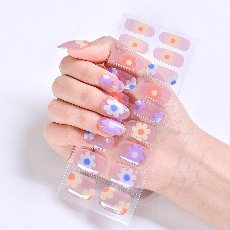 UV Phototherapy Semi-curing Gel Semi-baked Nail Sticker