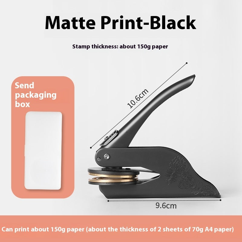 Advertising Embossed Stainless Steel Engraved Seal