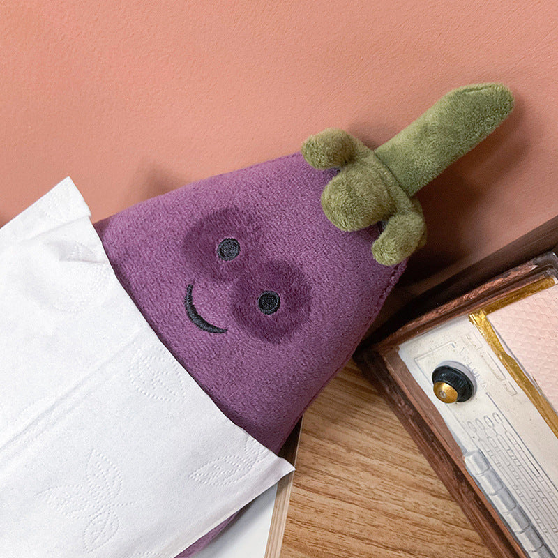 Mr. Eggplant Doll Plush ToyPillow Creative