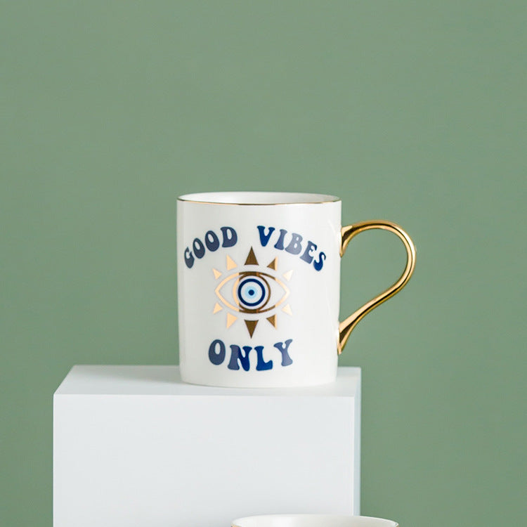 Nordic Light Luxury Ceramic Couple Mug Water Cup