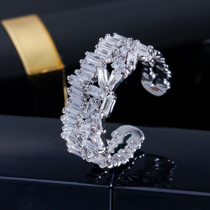 AAA Square Zircon Creative All-match Ring Women - Bellarte Enchanté AAA Square Zircon Creative All-match Ring Women