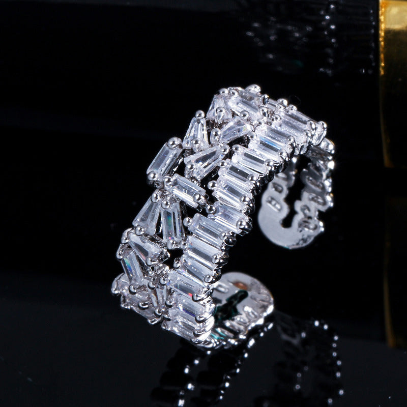 AAA Square Zircon Creative All-match Ring Women - Bellarte Enchanté AAA Square Zircon Creative All-match Ring Women