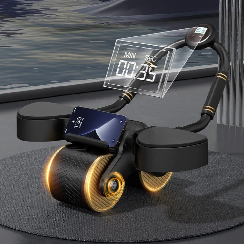 Abdominal Wheel Automatic Rebound New Elbow Support Women's Belly Roll - Bellarte Enchanté Abdominal Wheel Automatic Rebound New Elbow Support Women's Belly Roll