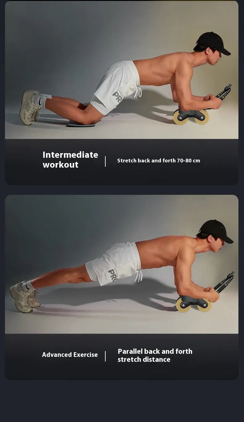 Abdominal Wheel Automatic Rebound New Elbow Support Women's Belly Roll - Bellarte Enchanté Abdominal Wheel Automatic Rebound New Elbow Support Women's Belly Roll