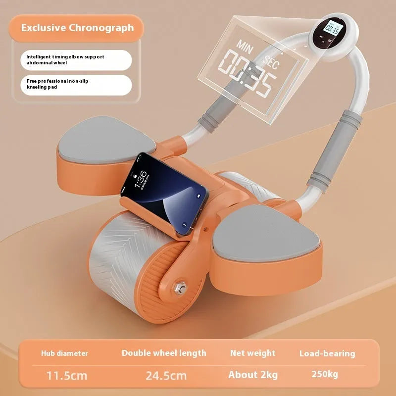 Abdominal Wheel Automatic Rebound New Elbow Support Women's Belly Roll - Bellarte Enchanté Abdominal Wheel Automatic Rebound New Elbow Support Women's Belly Roll