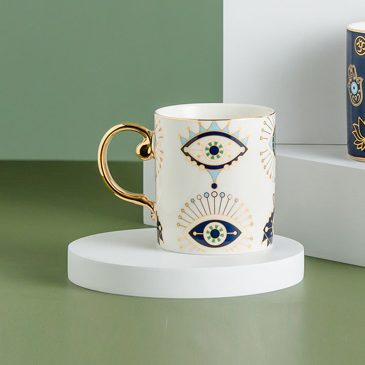 Nordic Light Luxury Ceramic Couple Mug Water Cup