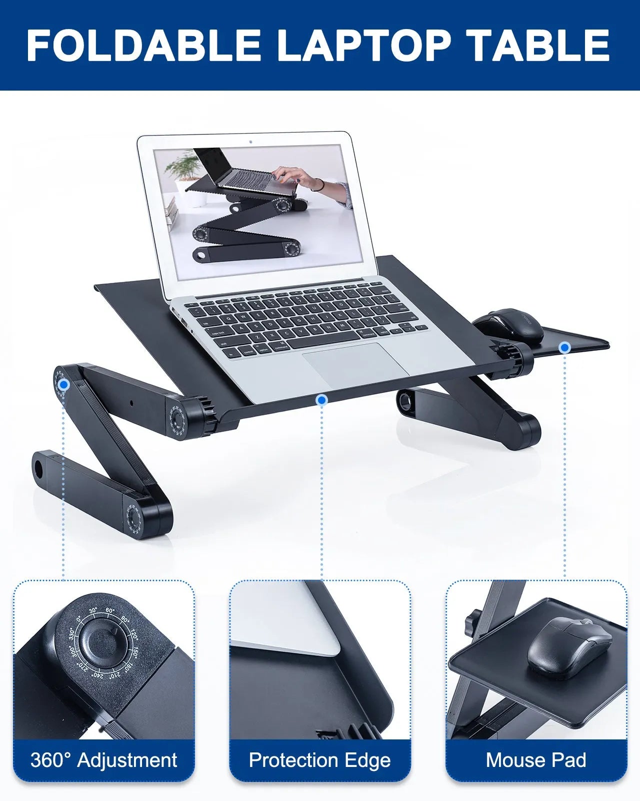 Adjustable Height Laptop Desk Laptop Stand - Bellarte Enchanté Adjustable Height Laptop Desk Laptop Stand