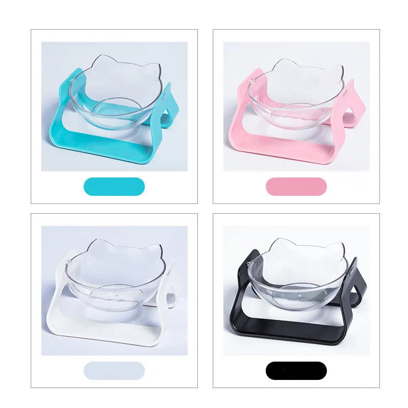 Adjustable Oblique Mouth Cat Bowl - Bellarte Enchanté Adjustable Oblique Mouth Cat Bowl