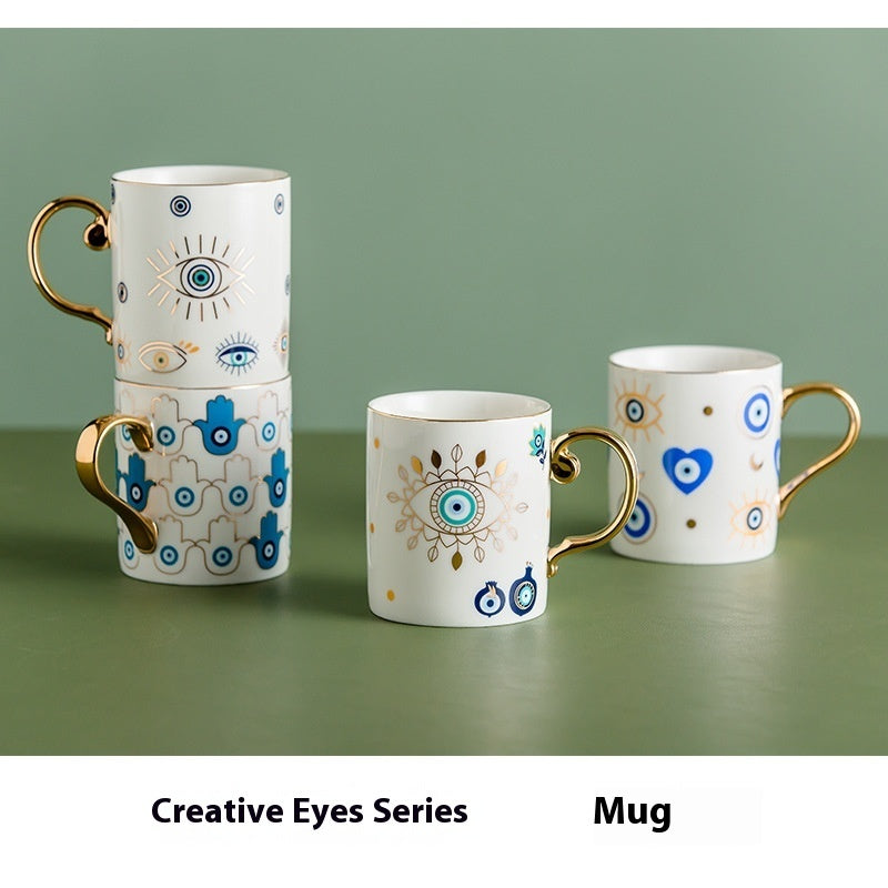 Nordic Light Luxury Ceramic Couple Mug Water Cup