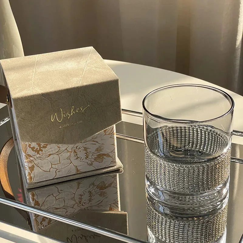 Affordable Luxury Fashion Diamond Glass Cup - Bellarte Enchanté Affordable Luxury Fashion Diamond Glass Cup