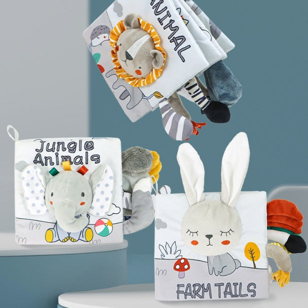 Aipinqi New Baby Visual Tail Cloth Book Tear-proof Early Education Pop-up Book Cognitive Toys - Bellarte Enchanté Aipinqi New Baby Visual Tail Cloth Book Tear-proof Early Education Pop-up Book Cognitive Toys