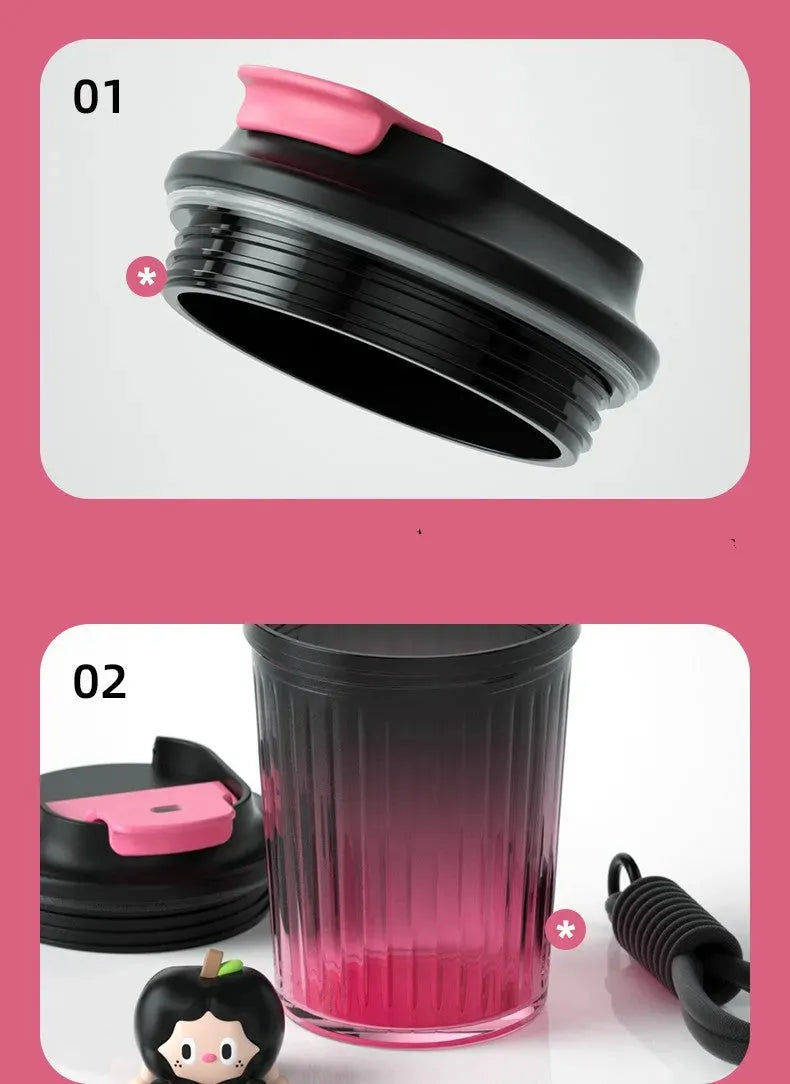 American Coffee Cup Portable Girls High Temperature - Bellarte Enchanté American Coffee Cup Portable Girls High Temperature