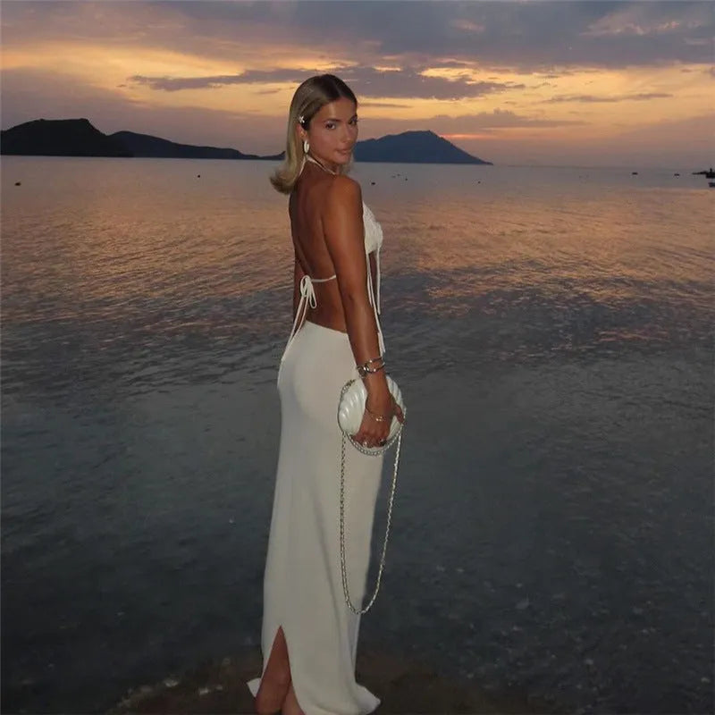 American Knitted Sleeveless Beach Waere - Bellarte Enchanté American Knitted Sleeveless Beach Waere