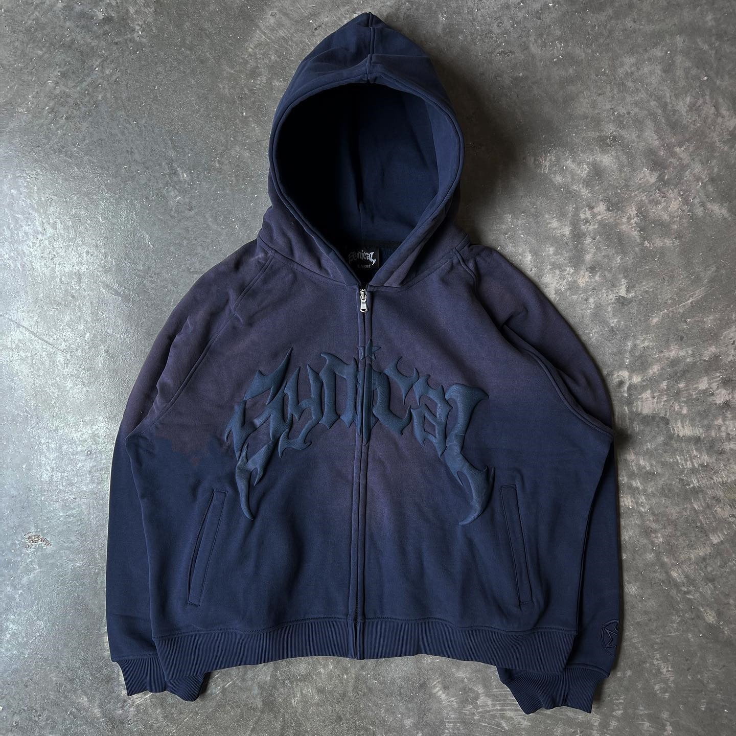 American-style Vintage Zipper Sweater Gothic Letter XINGX Printed Hoodie Trendy Men's Casual Jacket - Bellarte Enchanté American-style Vintage Zipper Sweater Gothic Letter XINGX Printed Hoodie Trendy Men's Casual Jacket