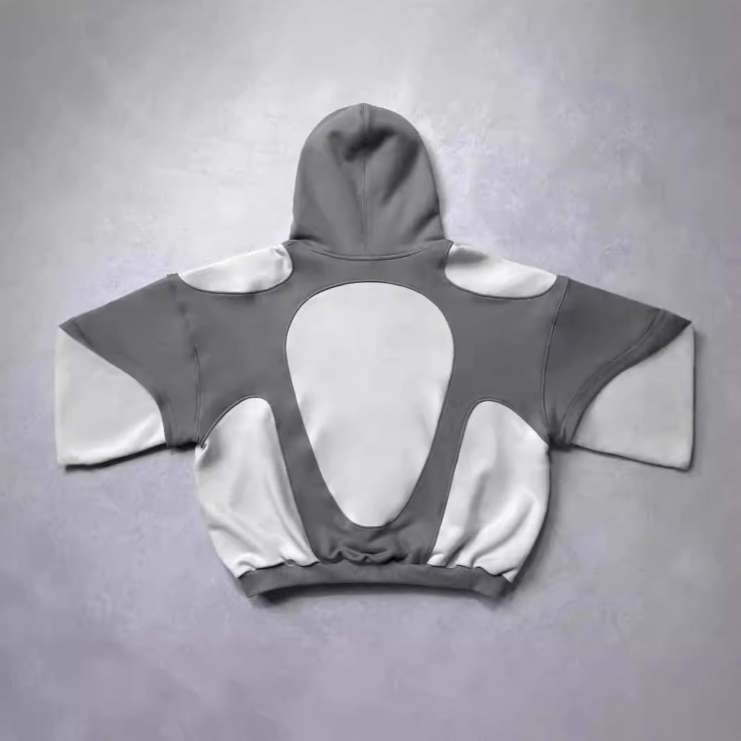 American Style Y2g Retro Contrast Color Street Trend Hoodie - Bellarte Enchanté American Style Y2g Retro Contrast Color Street Trend Hoodie