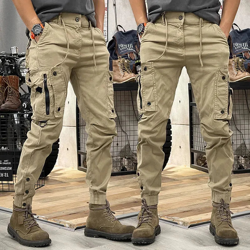 American Workwear Straight Functional City Outdoor Tactics Casual Pants - Bellarte Enchanté American Workwear Straight Functional City Outdoor Tactics Casual Pants