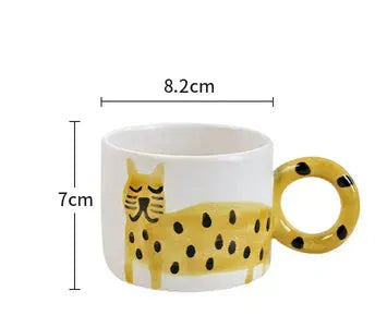 Animal Coffee Cup Home Cute Ceramic - Bellarte Enchanté Animal Coffee Cup Home Cute Ceramic
