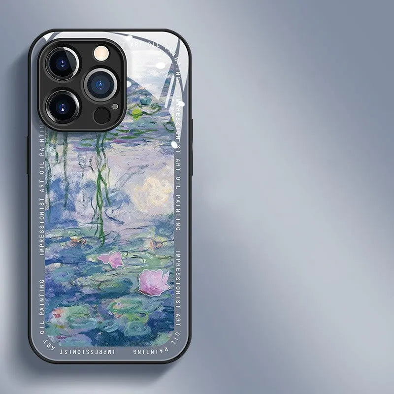 Anti-fall Phone Glass Case Flower - Bellarte Enchanté Anti-fall Phone Glass Case Flower