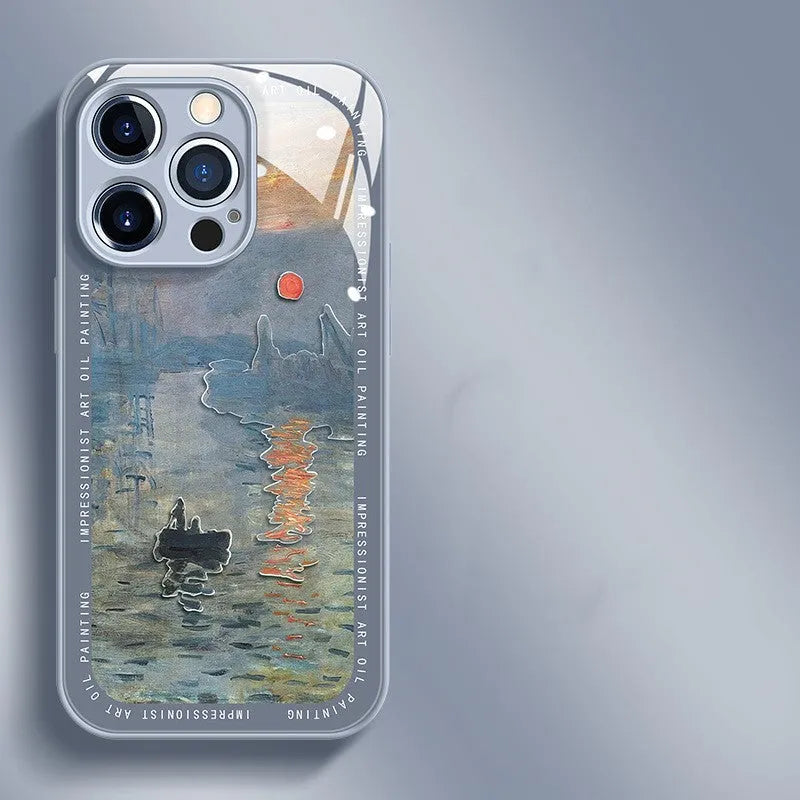 Anti-fall Phone Glass Case Flower - Bellarte Enchanté Anti-fall Phone Glass Case Flower