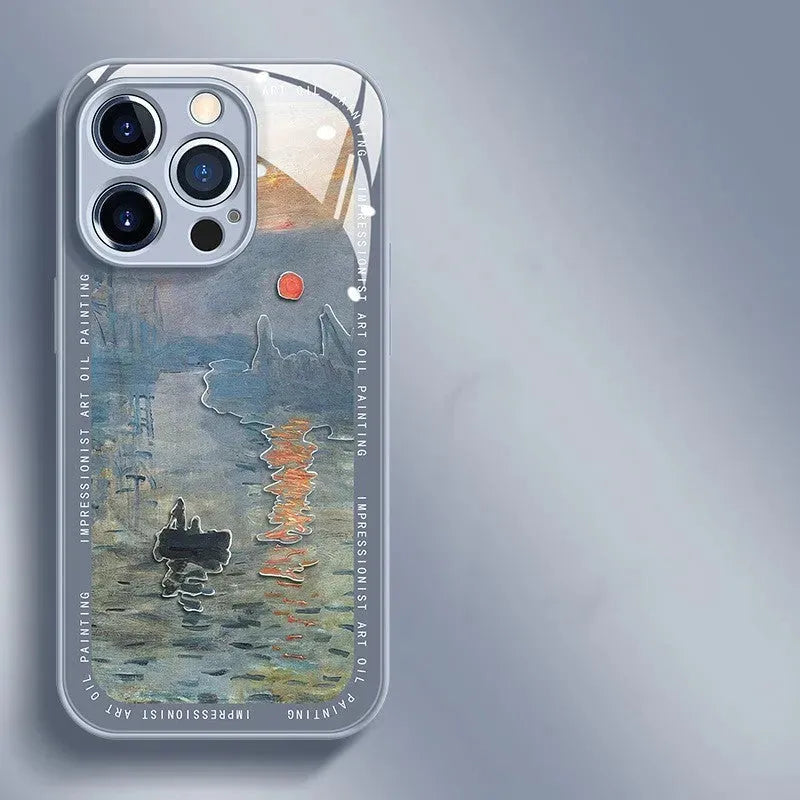 Anti-fall Phone Glass Case Flower - Bellarte Enchanté Anti-fall Phone Glass Case Flower