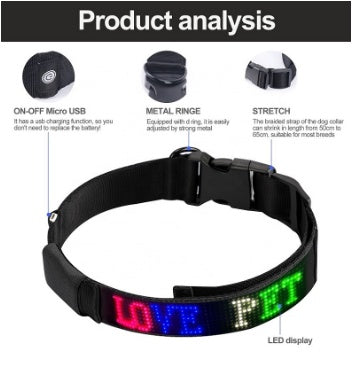 Anti Lost Dog Collar Rechargeable Pet Collar - Bellarte Enchanté Anti Lost Dog Collar Rechargeable Pet Collar