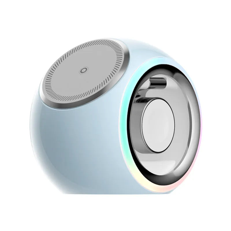 Applicable To Three-in-one Wireless Charger With Colorful Light - Bellarte Enchanté Applicable To Three-in-one Wireless Charger With Colorful Light