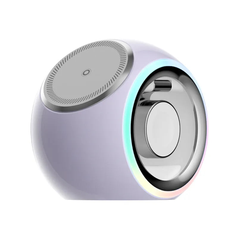 Applicable To Three-in-one Wireless Charger With Colorful Light - Bellarte Enchanté Applicable To Three-in-one Wireless Charger With Colorful Light