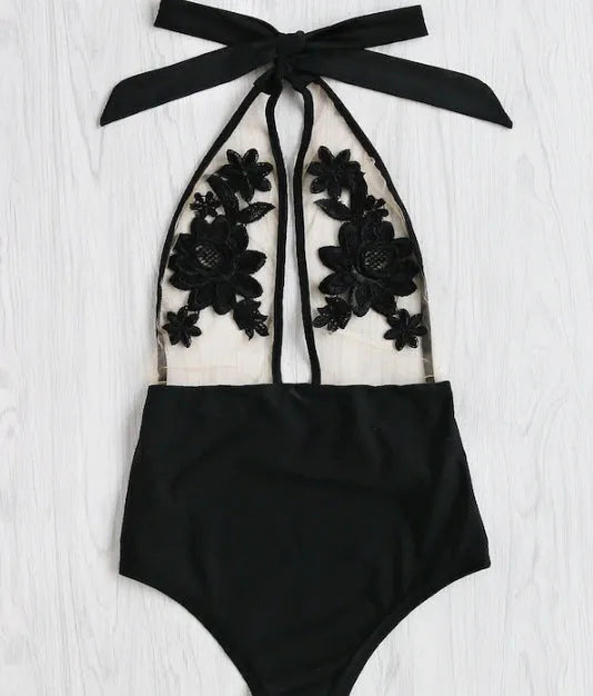 Applique one-piece bikini set - Bellarte Enchanté Applique one-piece bikini set